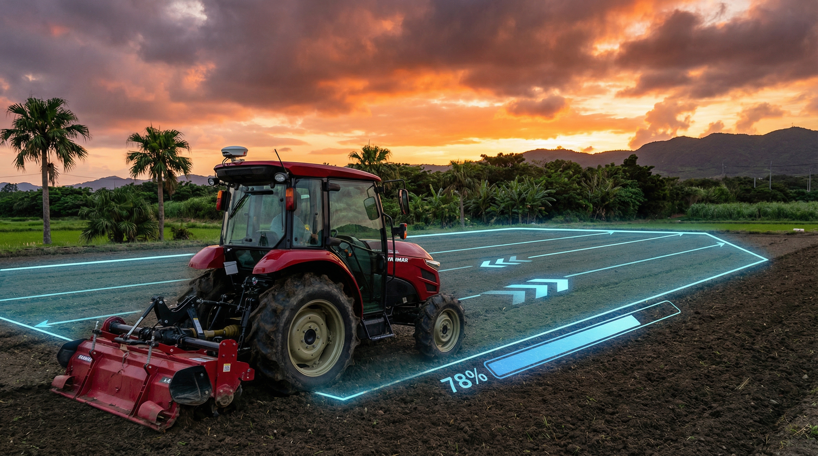 YANMAR GPS制御トラクター